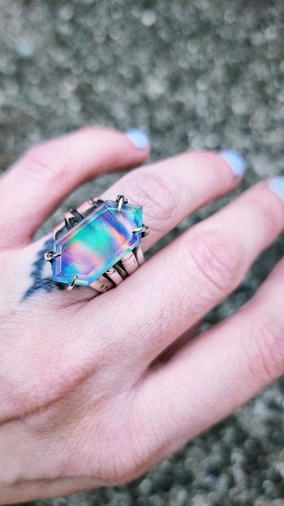 SMALL TWISTED GALAXY RING