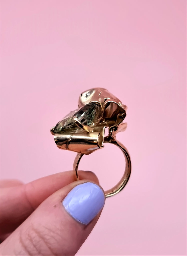 SOLID GOLD MINT RING